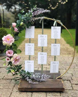 Arche ronde socle métal 1m