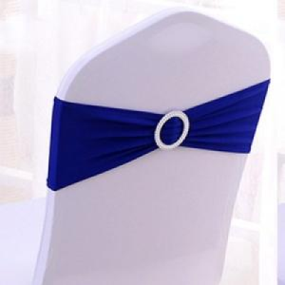 Noeud de chaise en lycra bleu nuit - 169
