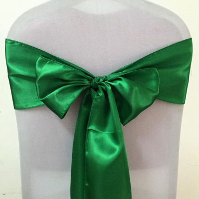Noeud de chaise en Satin vert emmeraude - R616