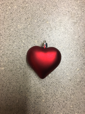 Boule Coeur rouge