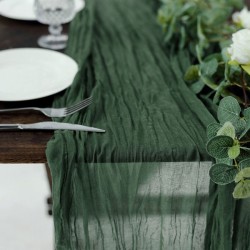 CHEMIN DE TABLE GAZE DE COTON