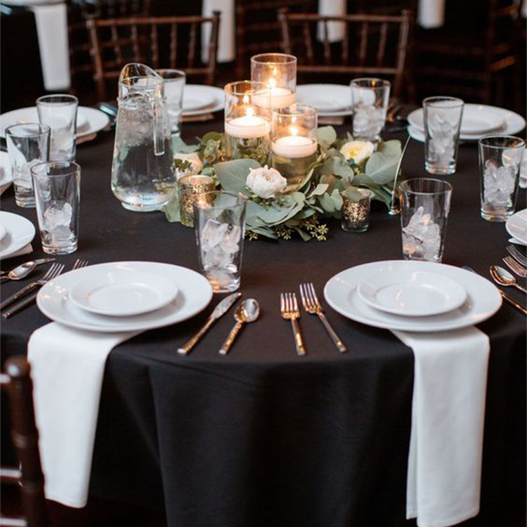 nappe ronde - noir