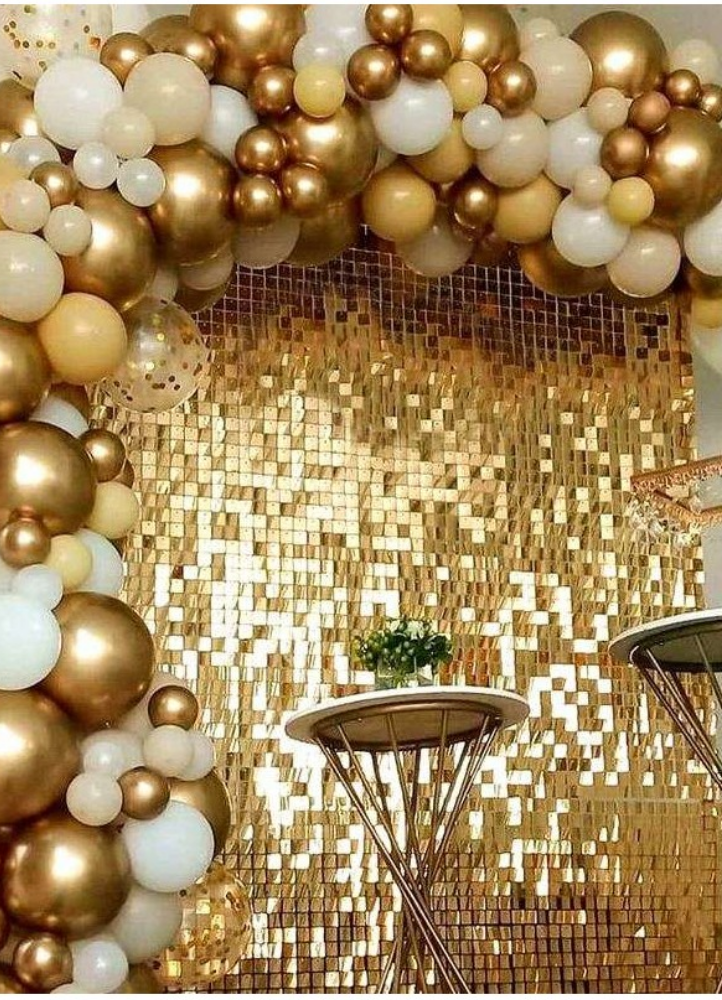 ASPEN - Mur paillettes doré