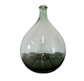 Dame Jeanne ronde verte 35 cm
