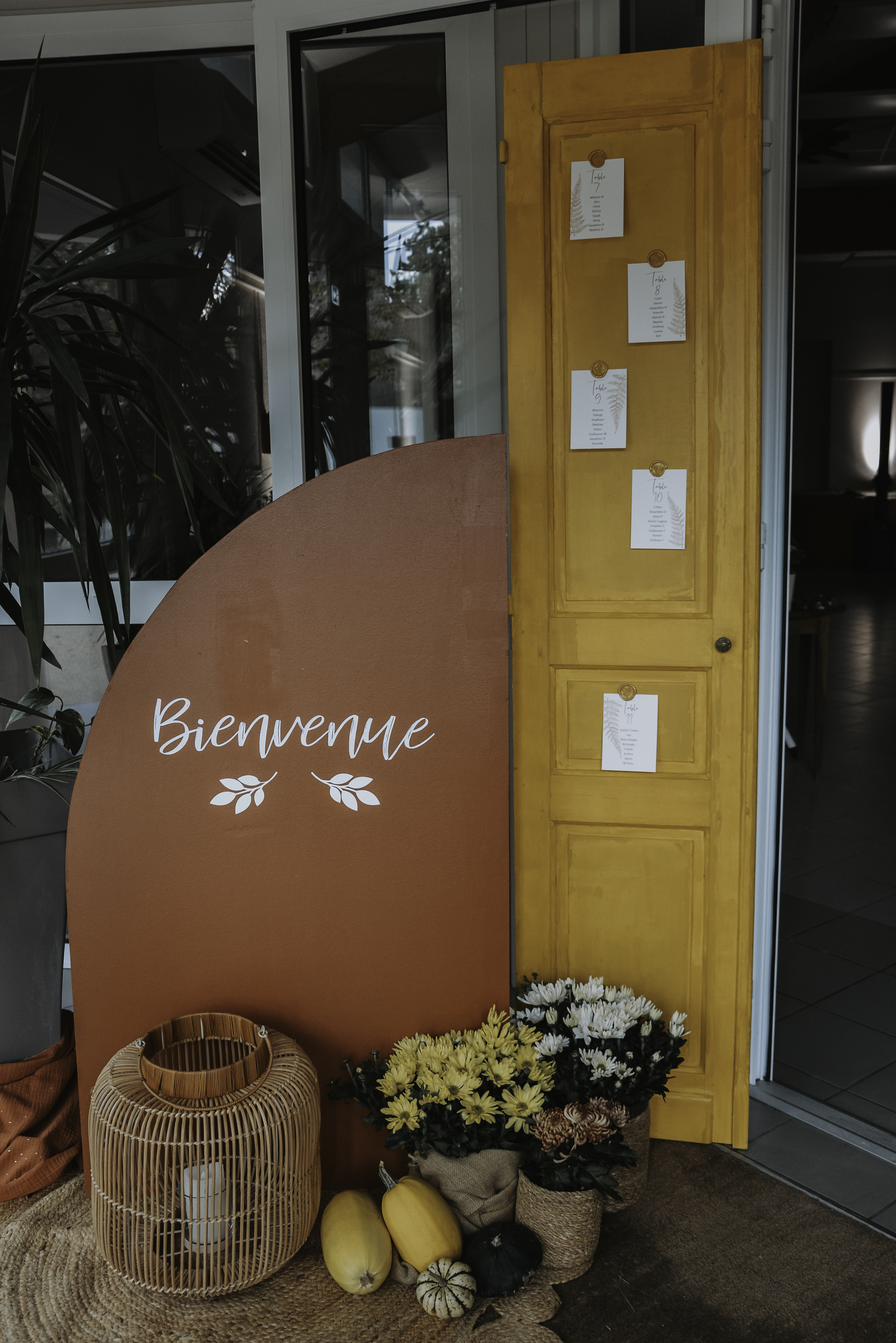 Lot porte jaune