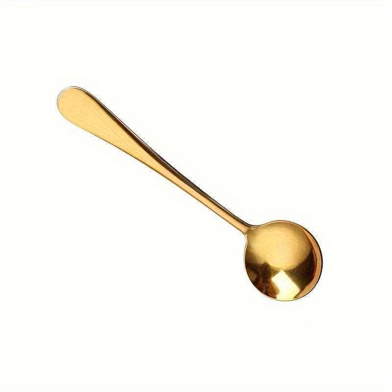 Cuillère à dessert dorée