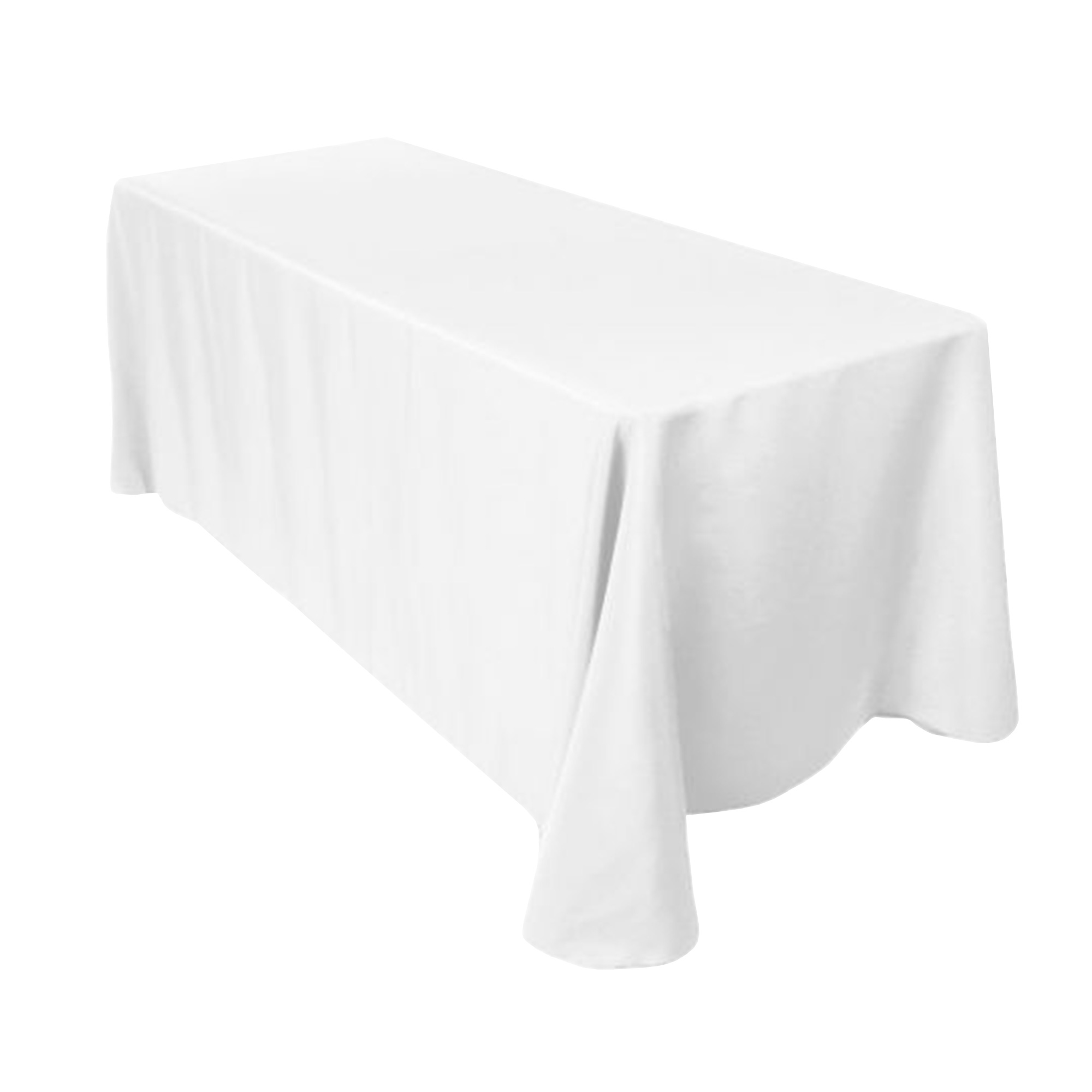 Nappes rectangulaires blanches