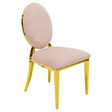 Chaise Médaillon OR / Nude velours