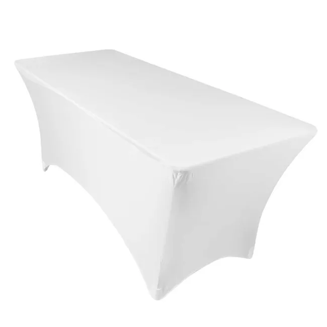 Table rectangle + housse blanche