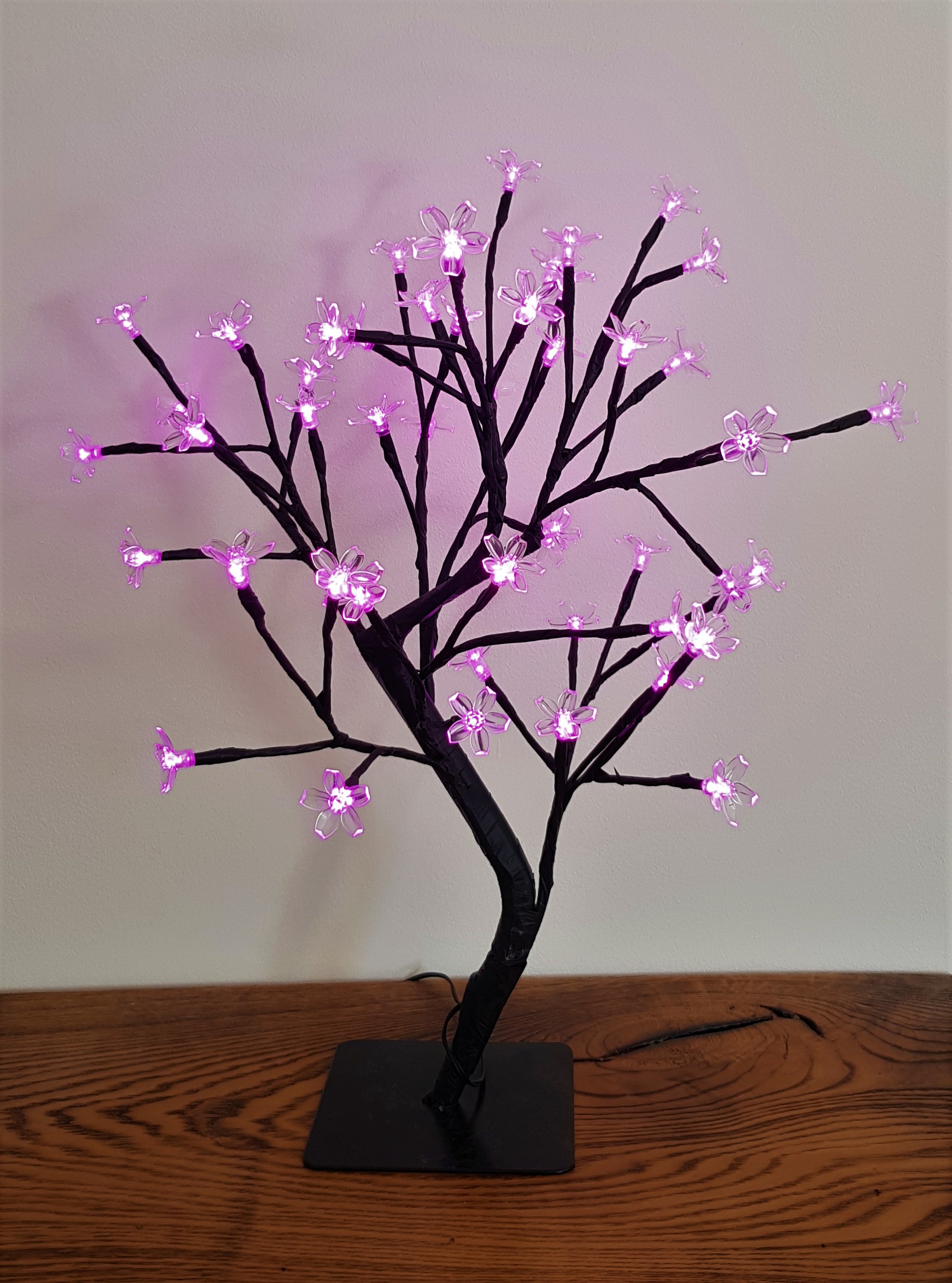 Arbre lumineux rose