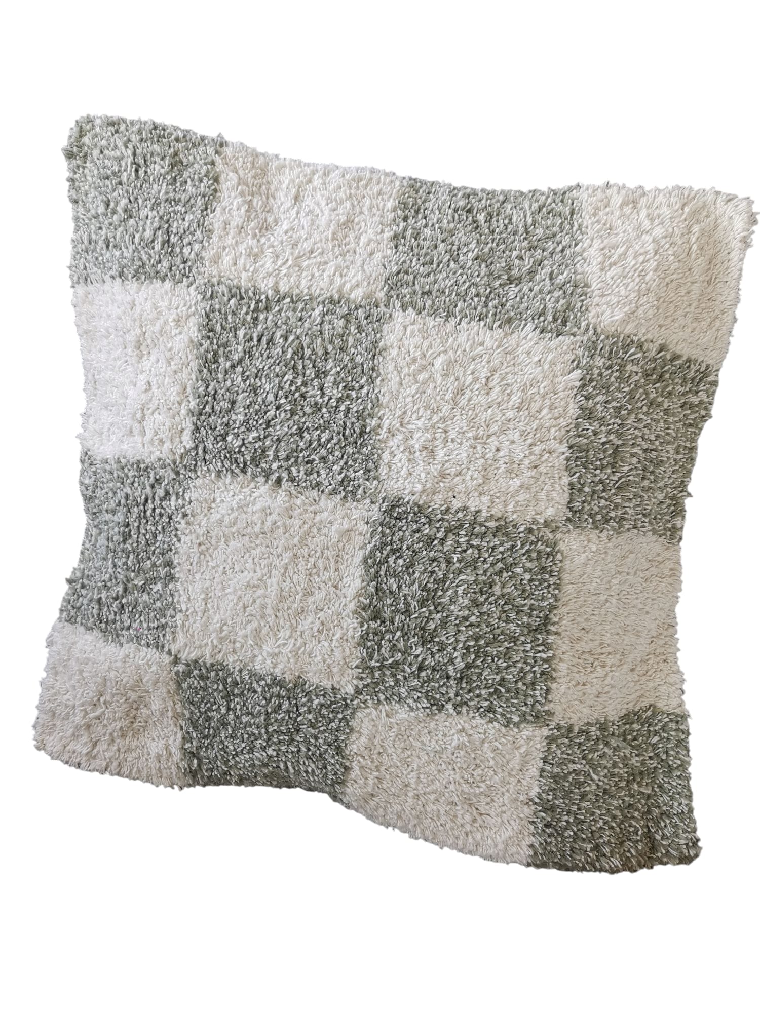 Coussin à damier
