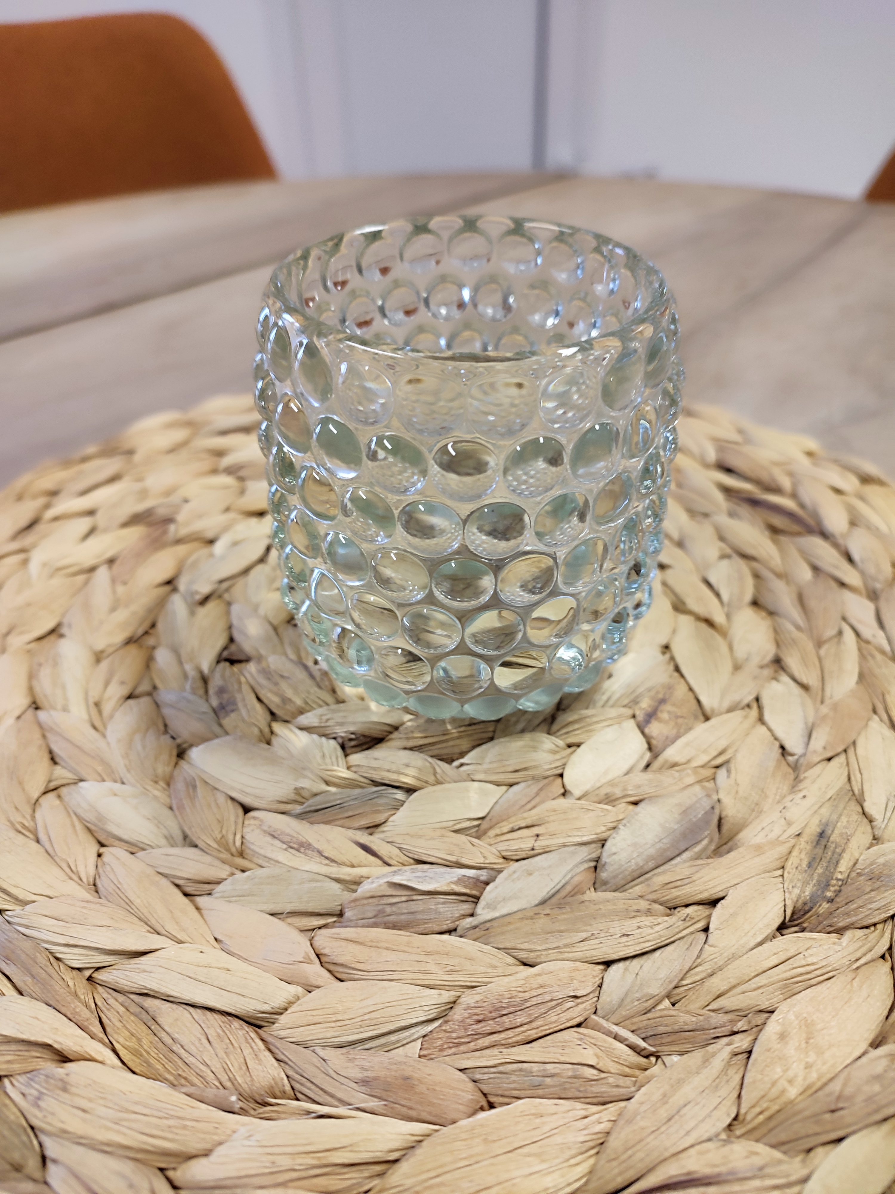 Photophore boule transparent