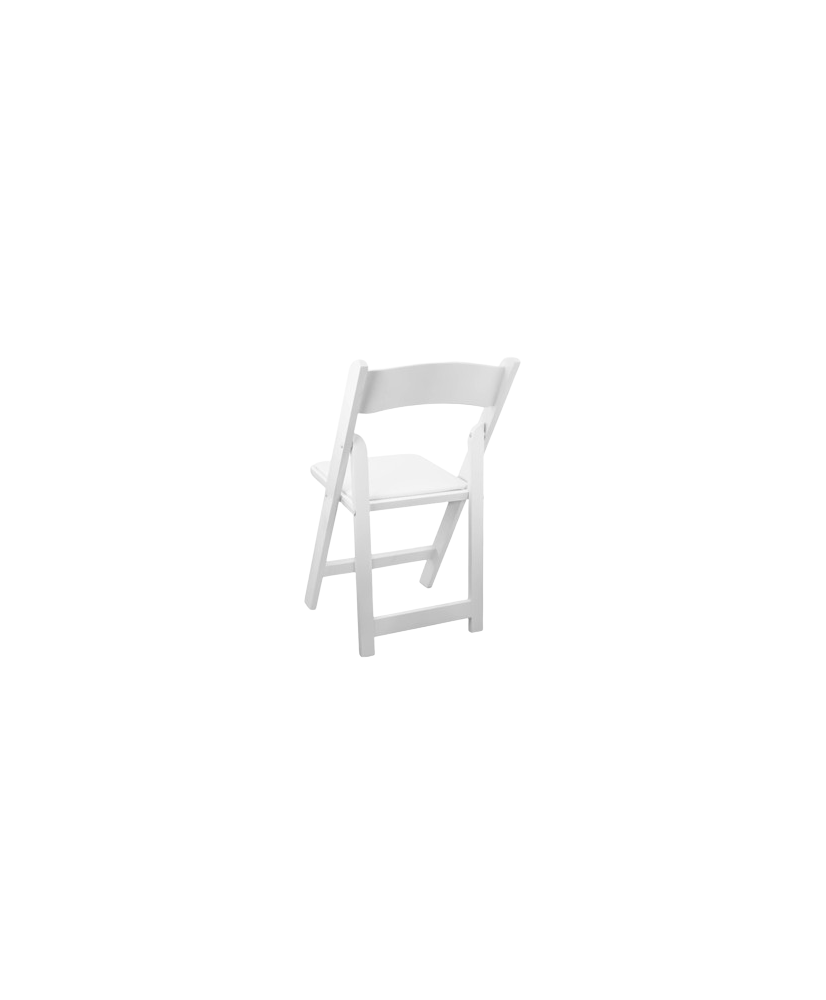 chaise pliante blanche de cérémonie