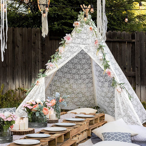 Grand Tipi "Tiny Land" en dentelle