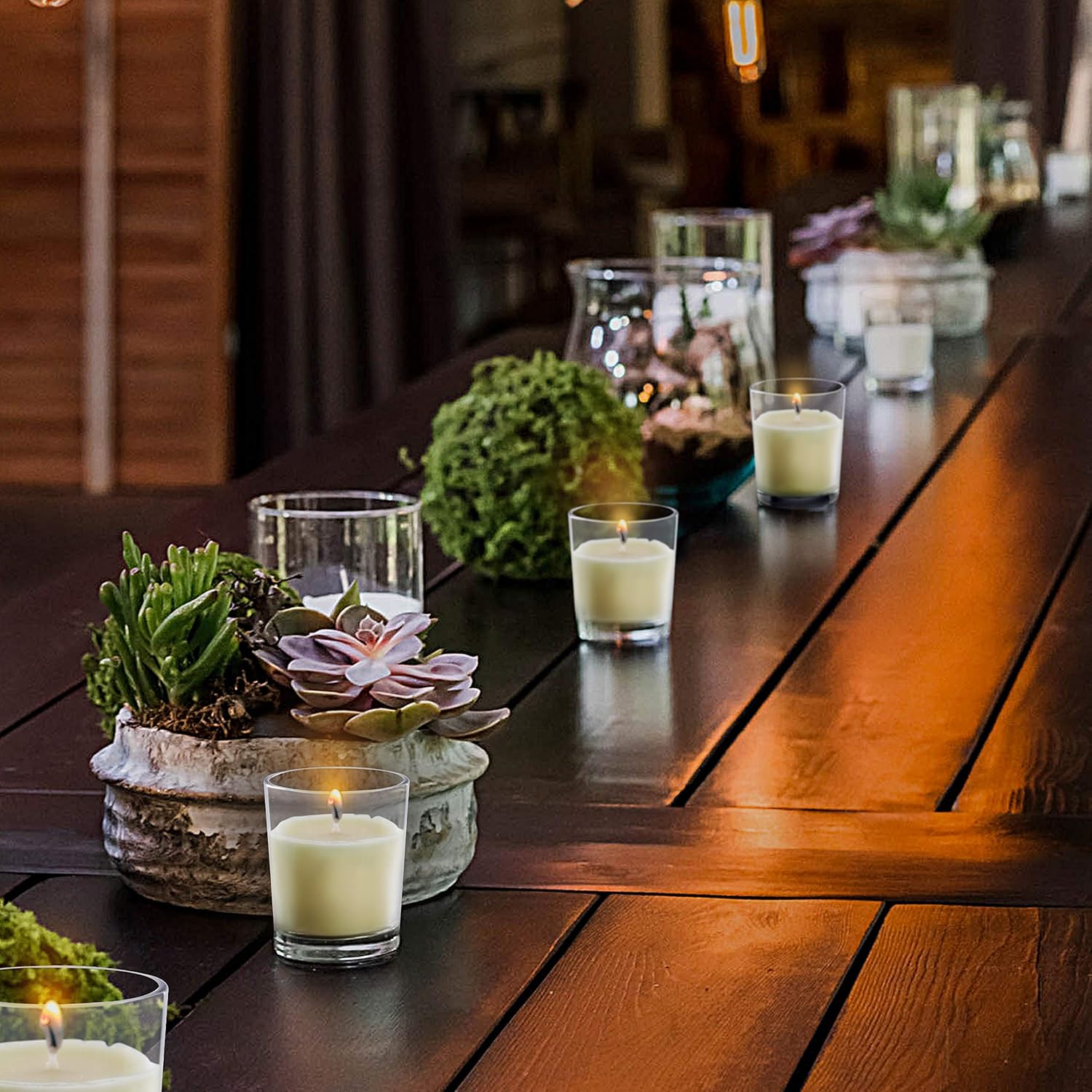 Bougie en verre