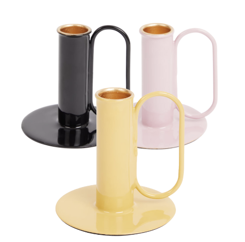 Bougeoirs colorés