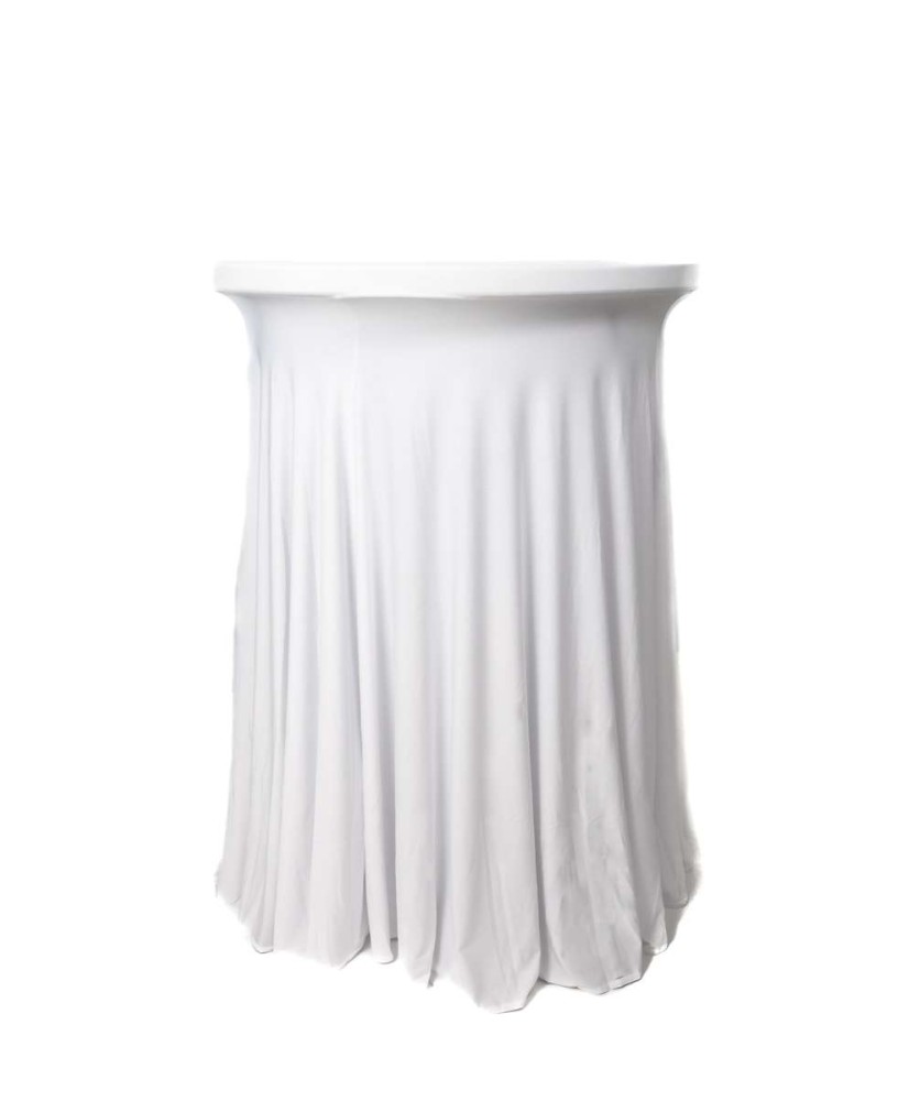 Housse De Mange Debout Juponée Blanche 80 Cm