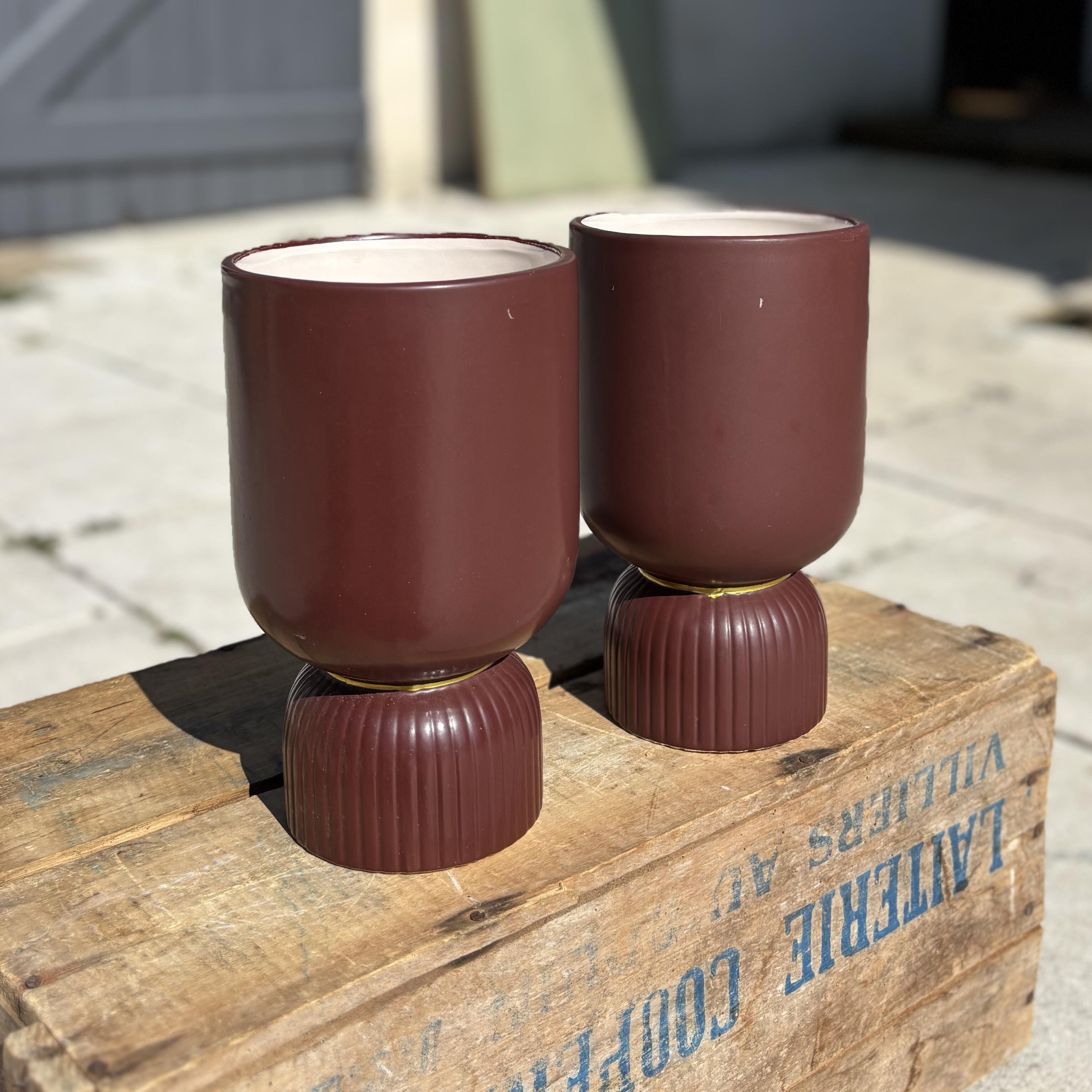 Vase marron