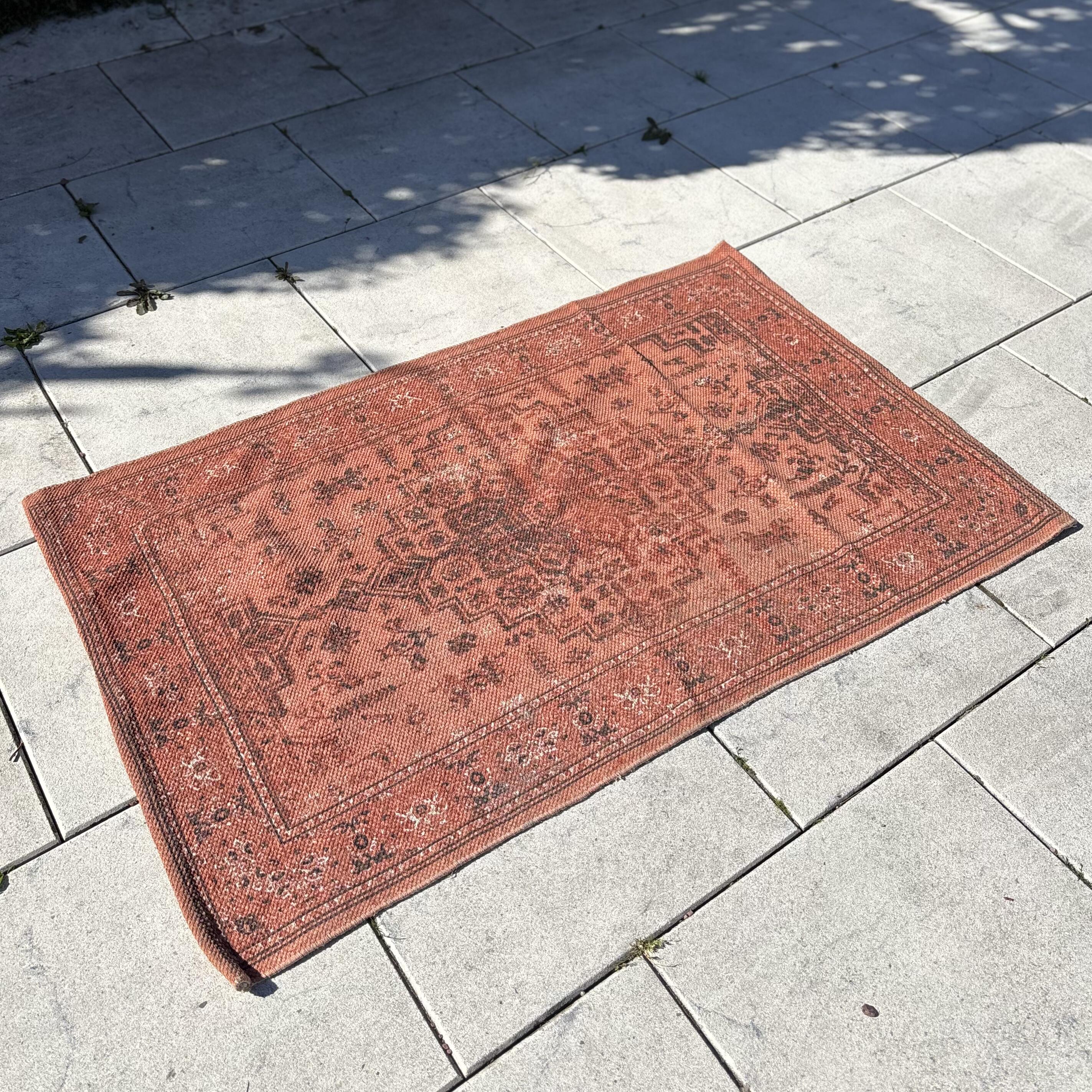 Tapis en tissu à motifs orange