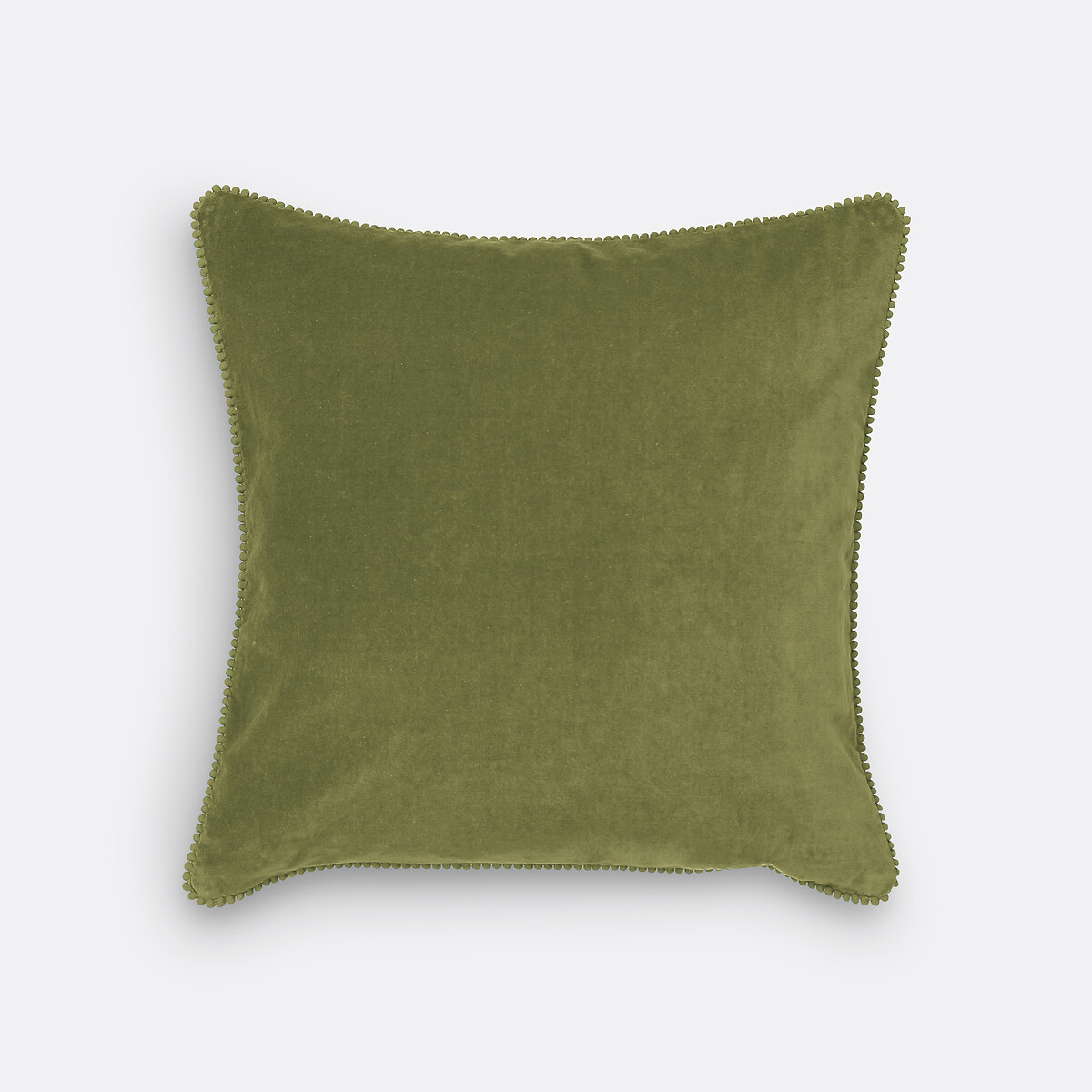 Coussin carré vert olive