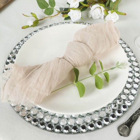 SERVIETTES DE TABLE GAZE DE COTON