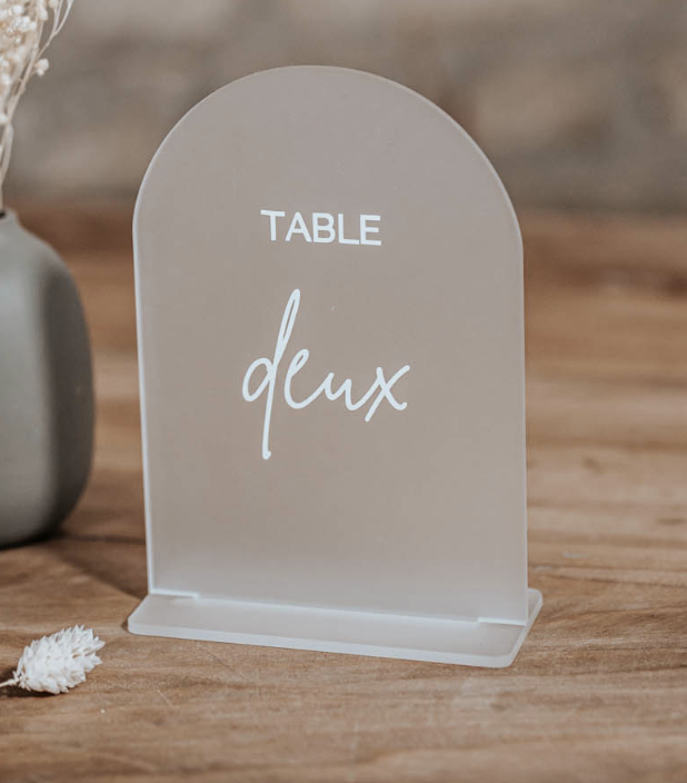 numéro de table givré