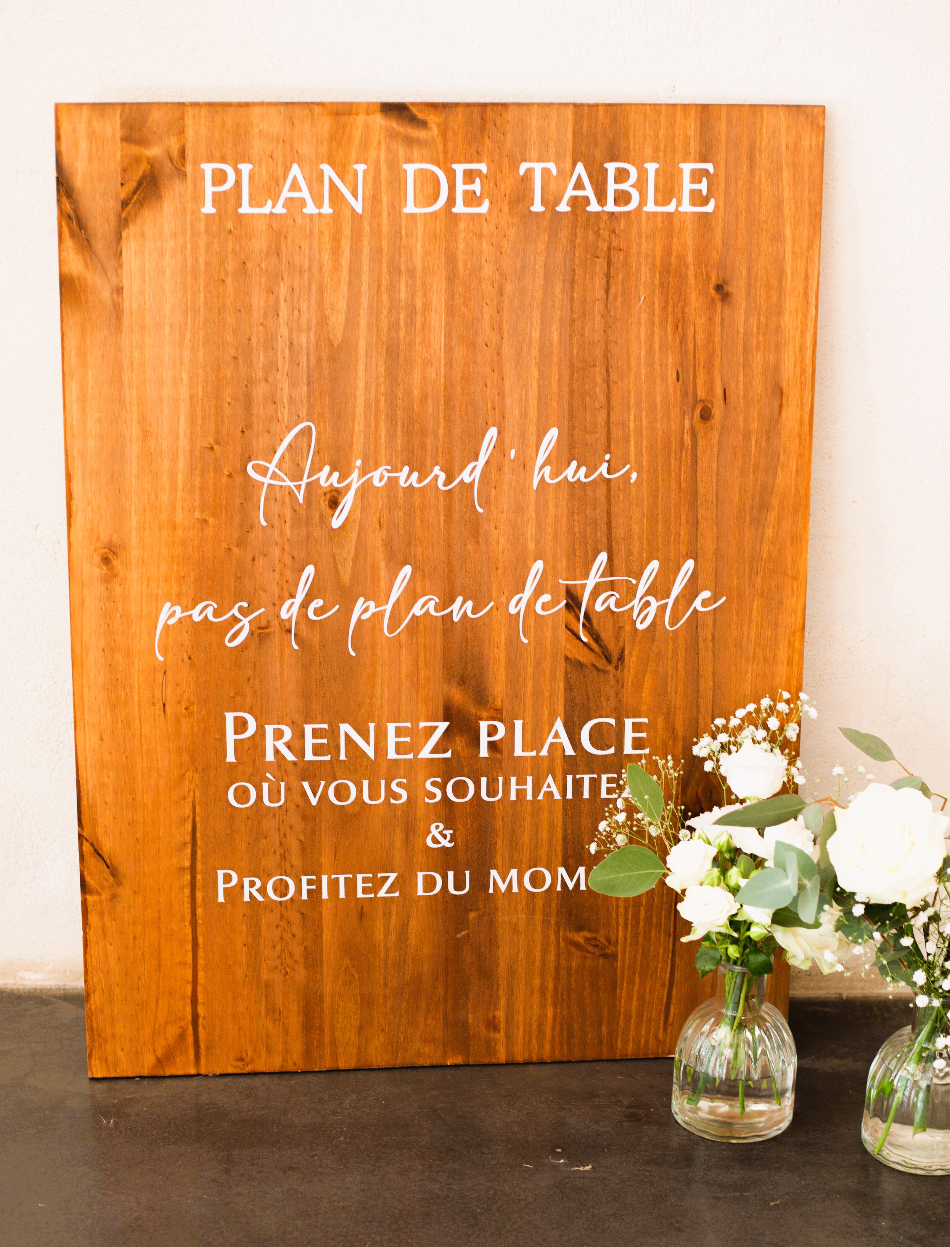 "pas de plan de table"