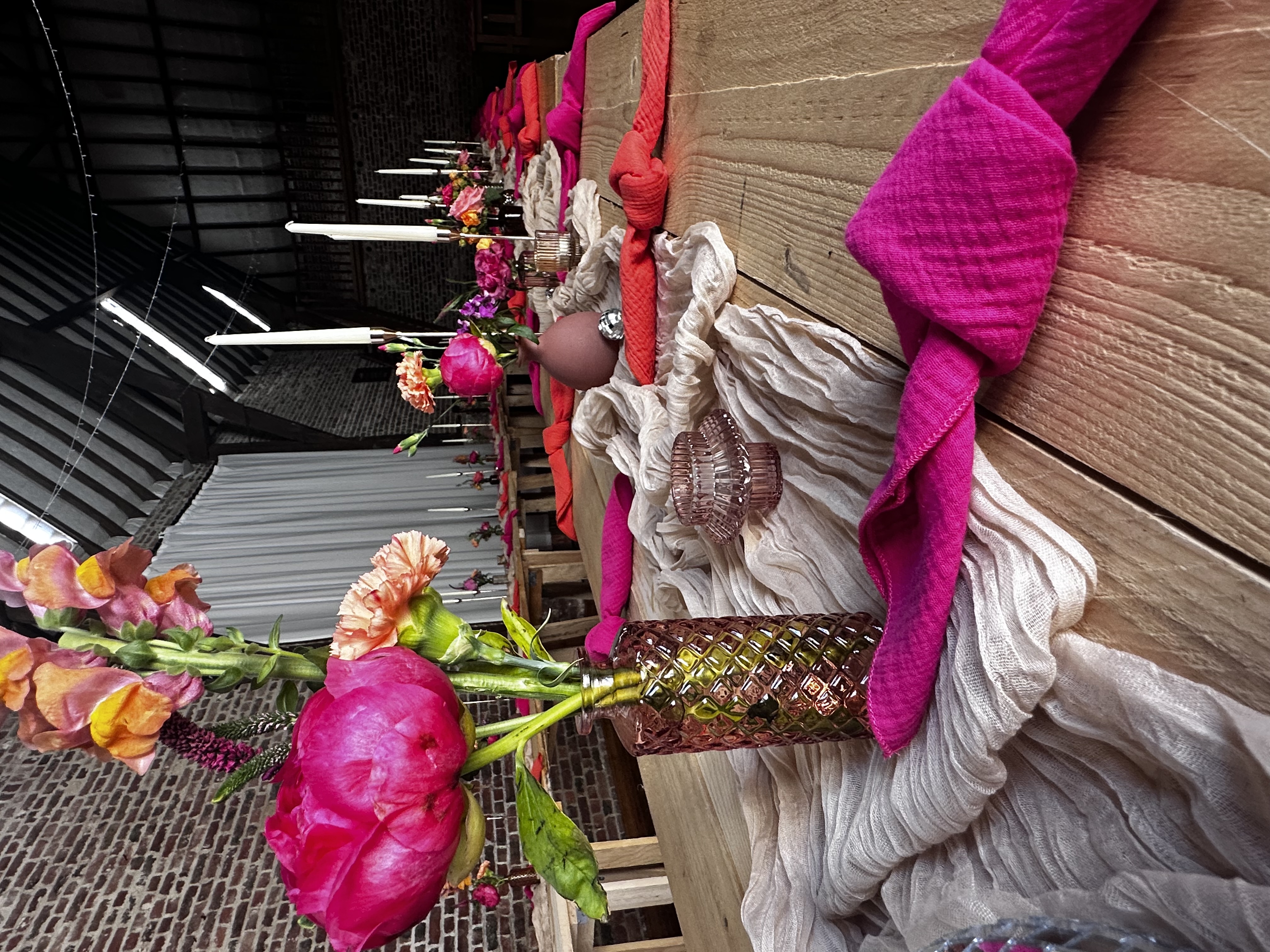 serviette fuschia