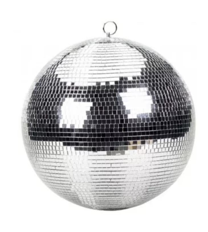 Boule disco argent D30cm