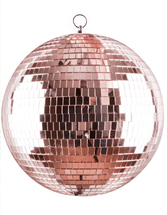 Boule disco rose D30cm