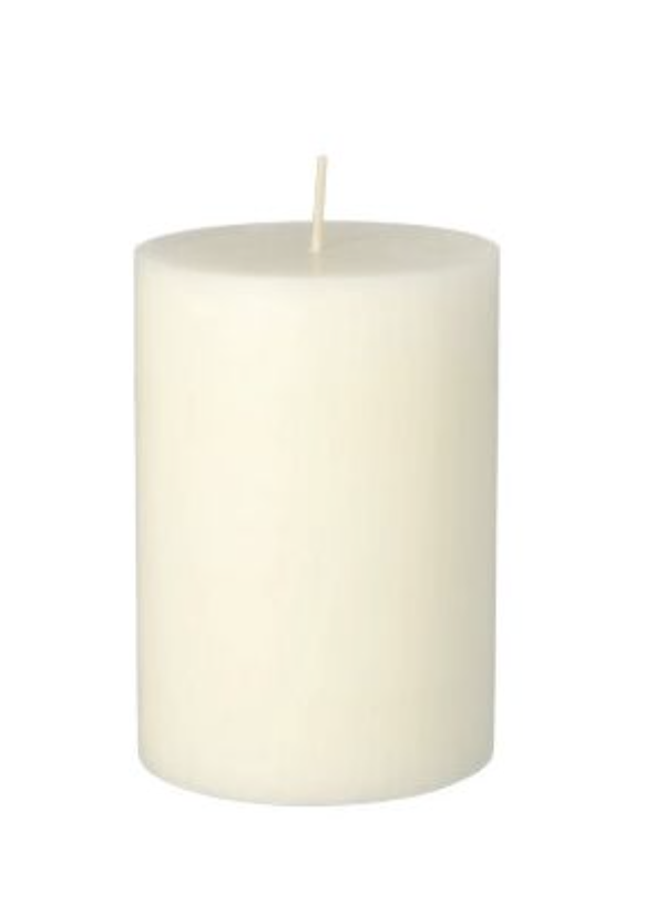 Bougie cylindrique petite blanche
