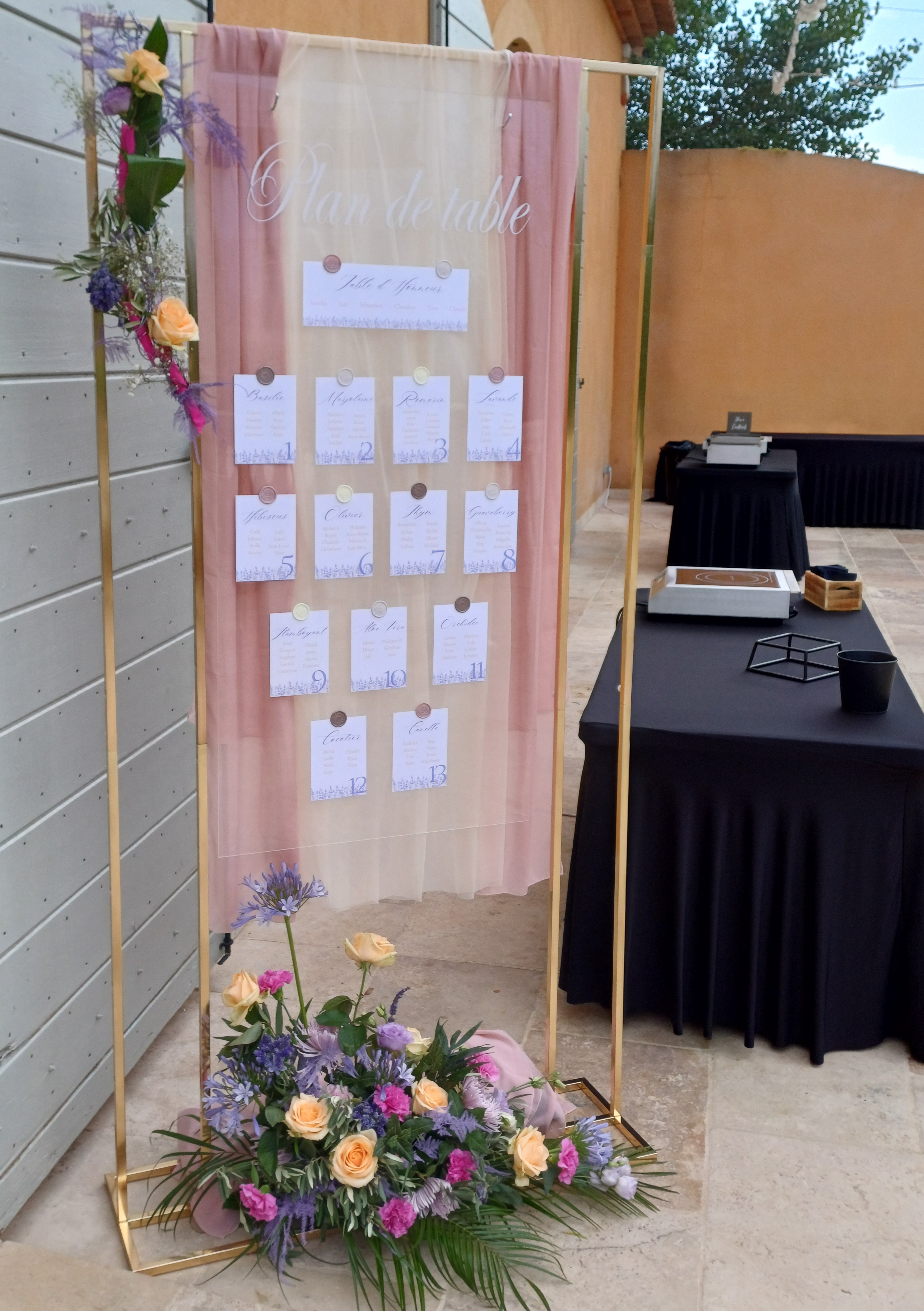 Panneau de Bienvenue / Plan de Table suspendu