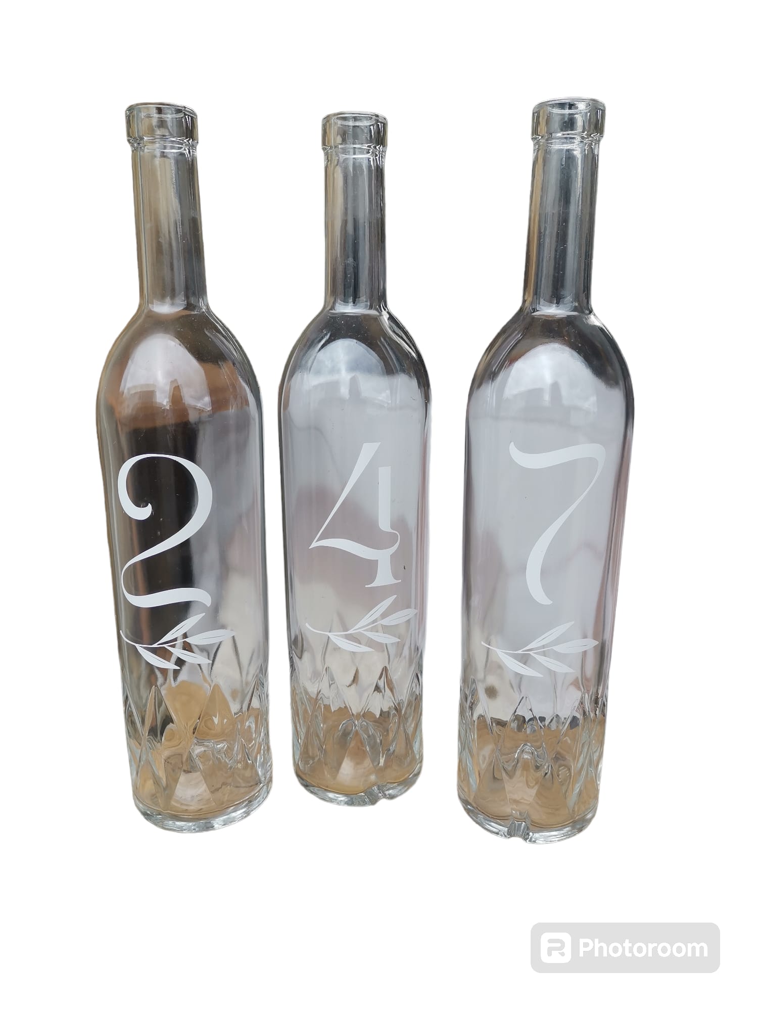 N° de table bouteille Poitiers