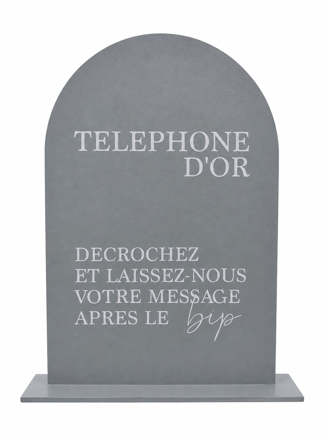 Pancarte Téléphone d'or