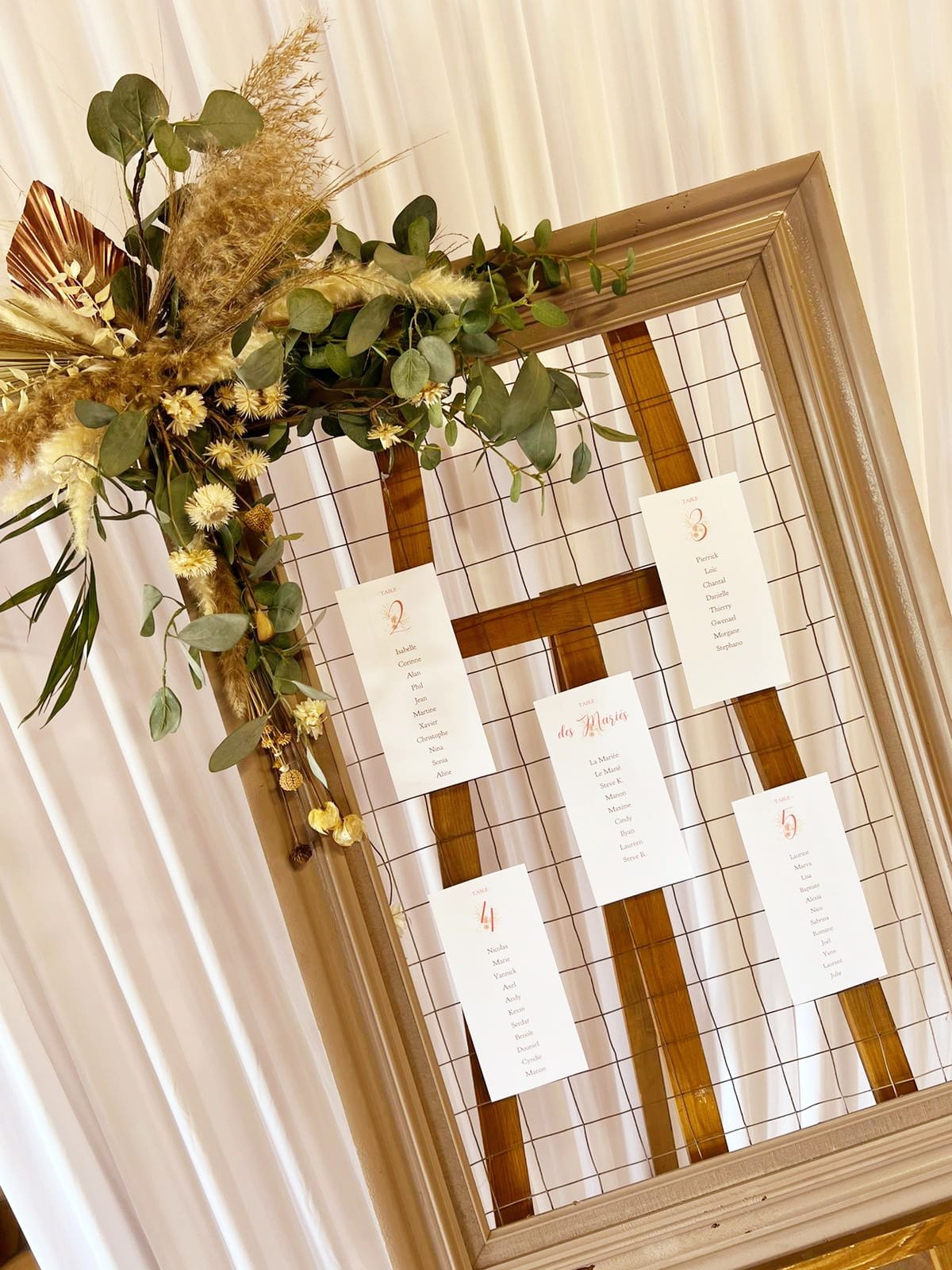 Plan de table cadre