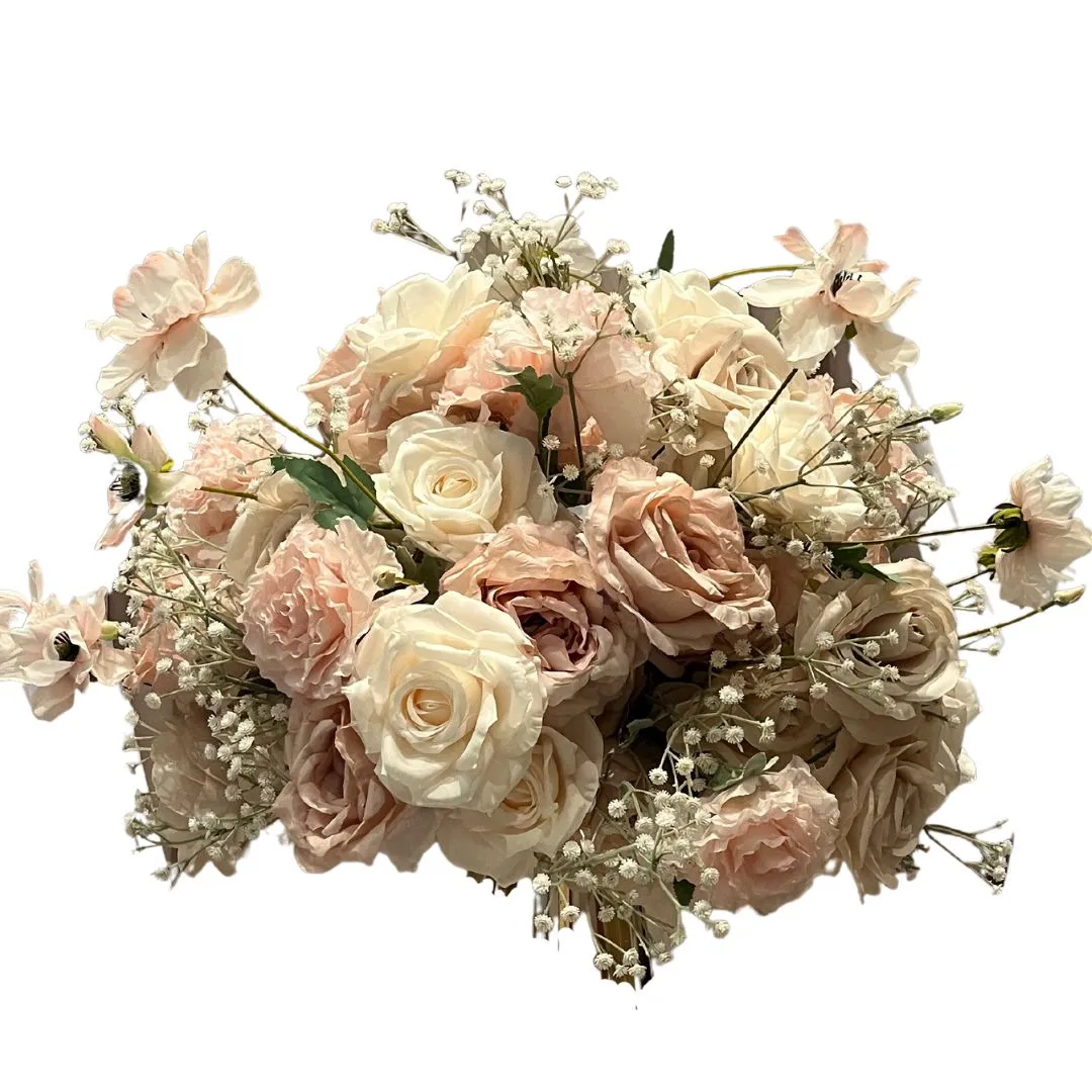 Boule de fleurs Ø55/60cm – Rose poudré