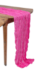Chemin de Table Cheesecloth Framboise