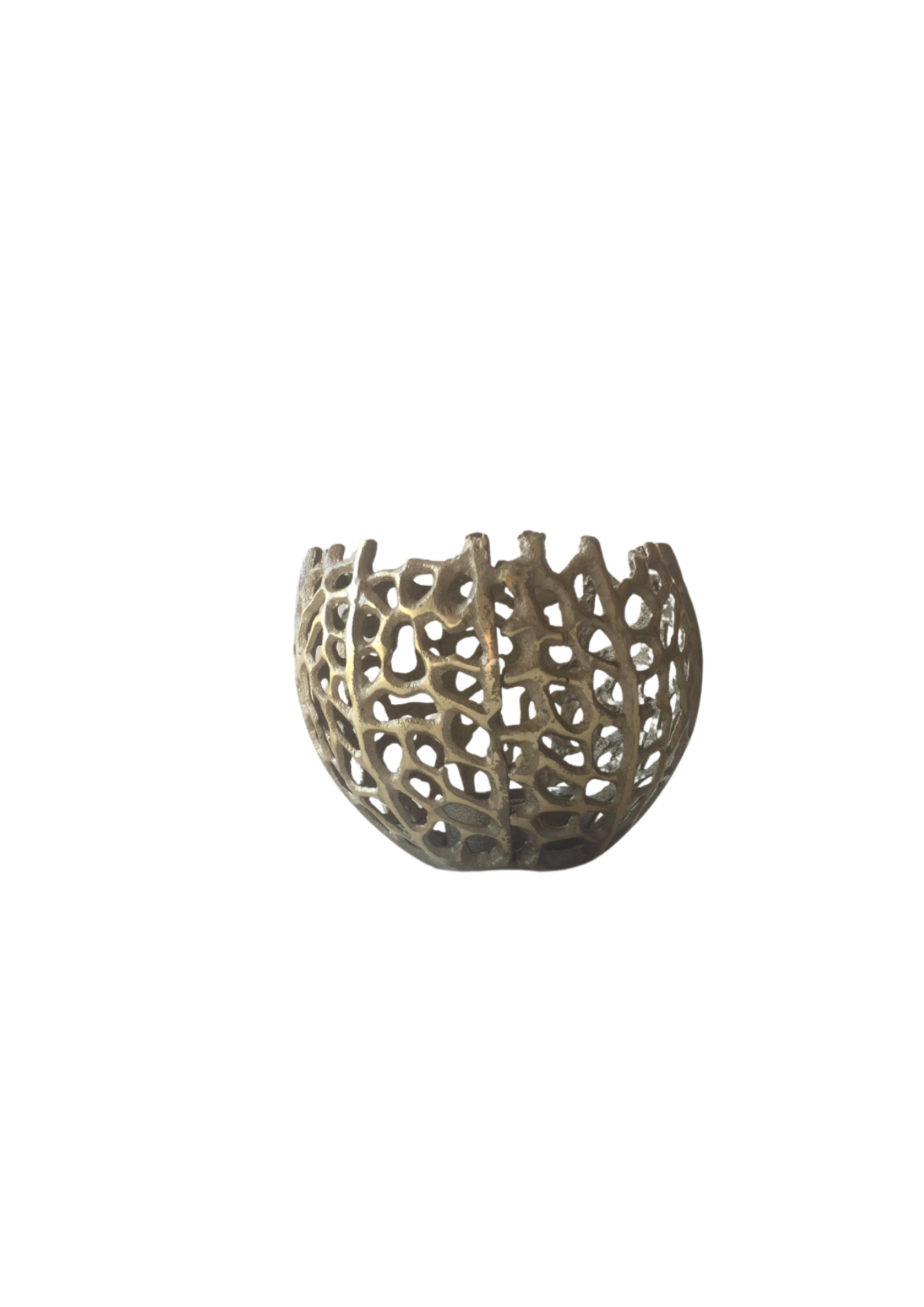 bougeoir boule or