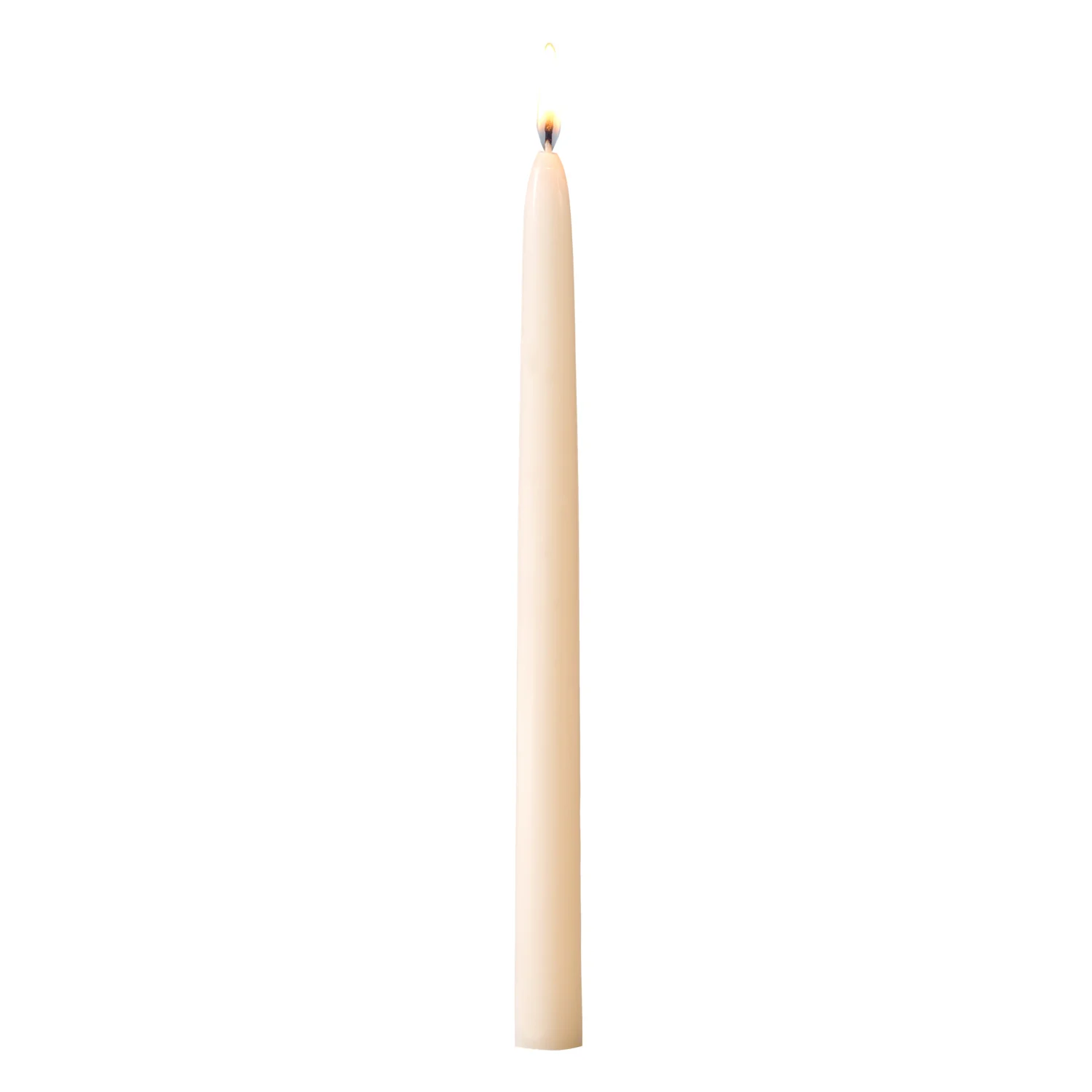 Bougie cierge conique crème - 656