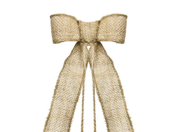 Noeud voiture en toile de jute - R582