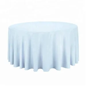 NAPPE RONDE Ø290CM BLEU CLAIRE 10 et 12 pers