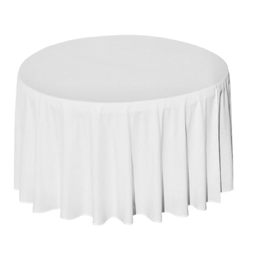 NAPPE RONDE ∅290CM BLANCHE10 et 12 pers