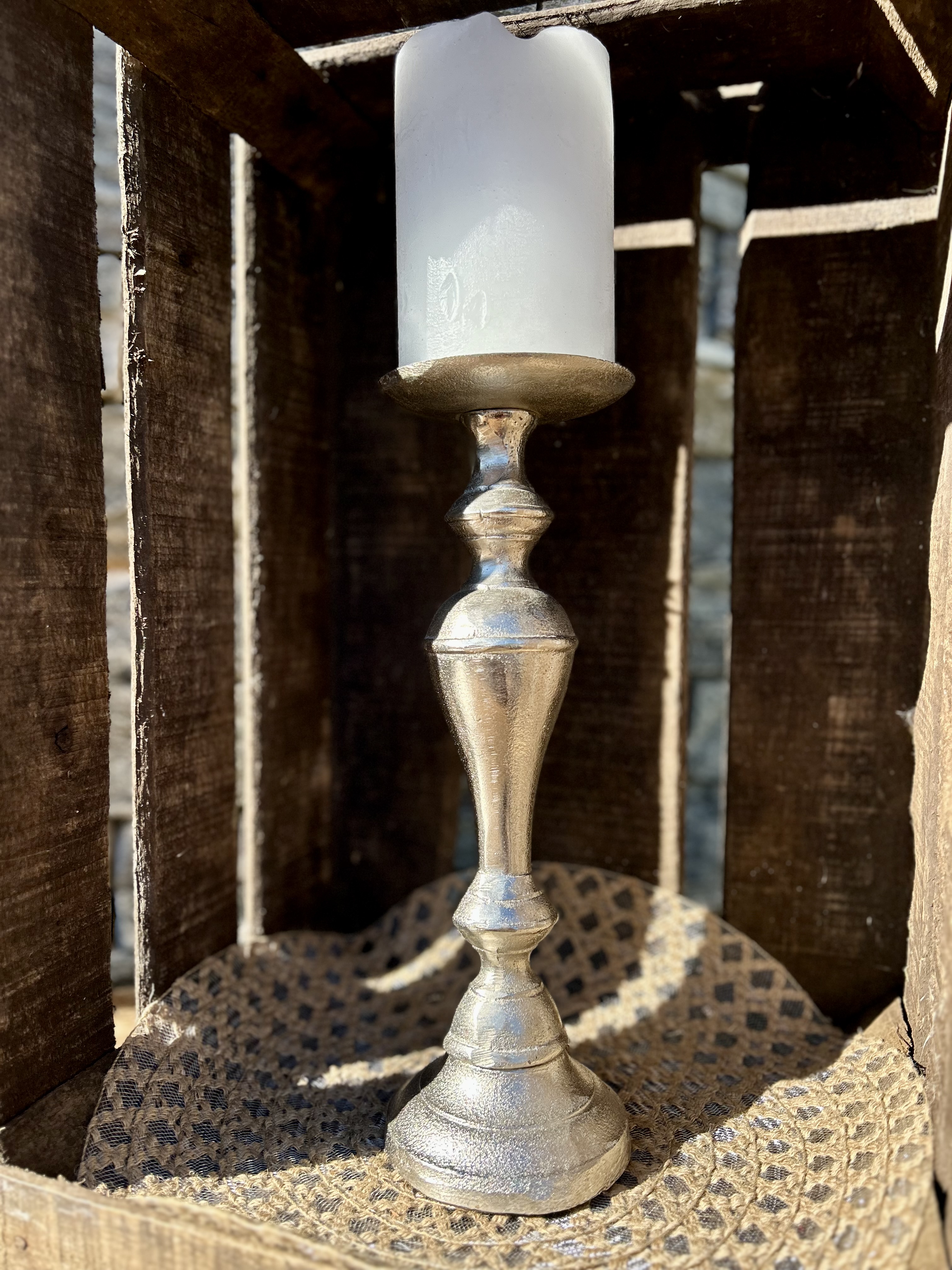 Chandelier argenté