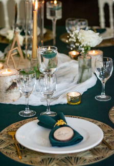 Set de table doré