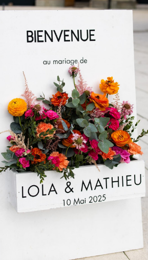 Panneau floral