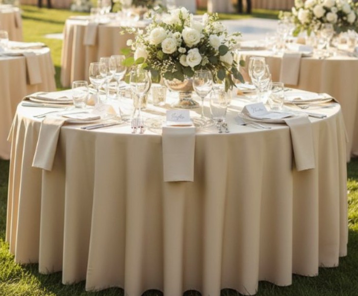 Nappe ronde BEIGE