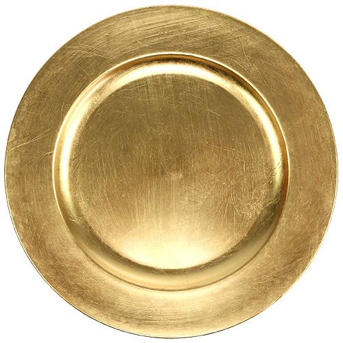 Sous-assiette dorée