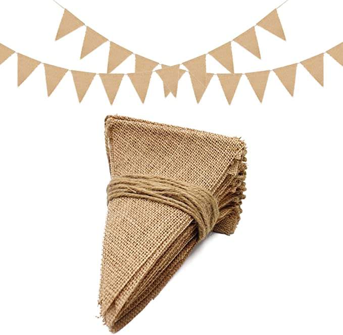 Guirlande fanion jute