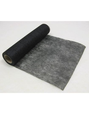 Tenture in-tissé noir 20m - R465