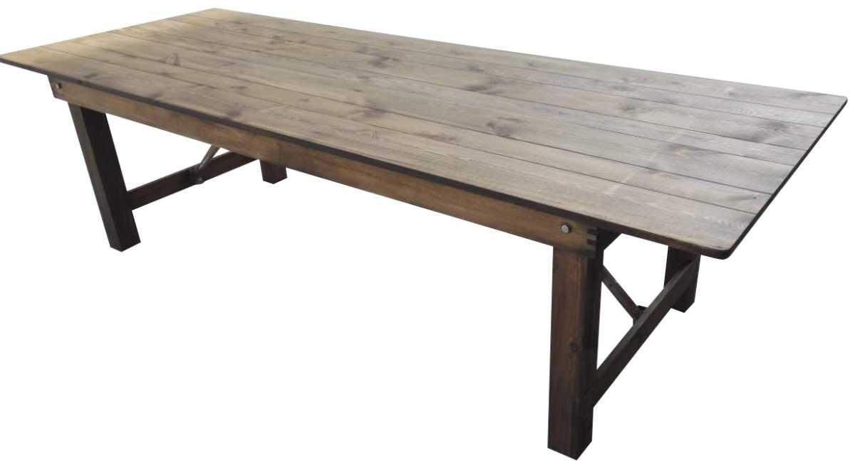 Table Bois Rustique - 213*103 cm - 8 invités.